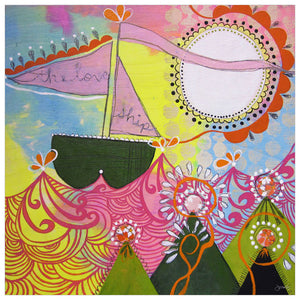 The Love Ship Wall Art-Wall Art-Jack and Jill Boutique