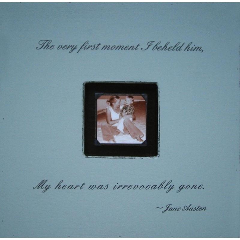 Handmade Wood Photobox with quote "The Very First Moment"-Photoboxes-Jack and Jill Boutique