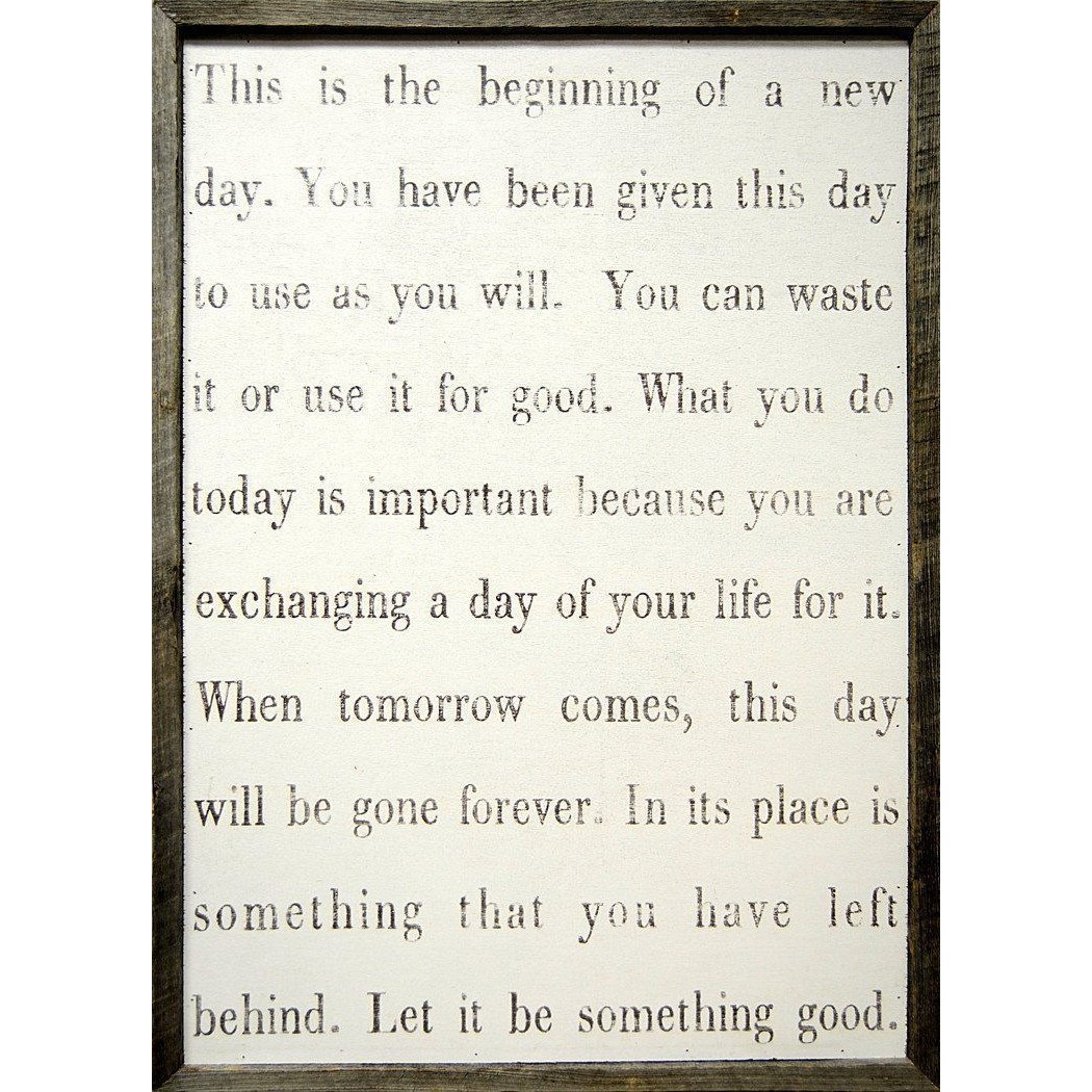 ART PRINT - This Is the Beginning-Art Print-Grey Wood 25 x 36-Jack and Jill Boutique