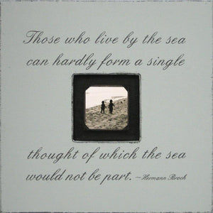 Handmade Wood Photobox with quote "Those Who Live by the Sea"-Photoboxes-Jack and Jill Boutique