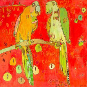Tic - n - Talk Parrots | Canvas Wall Art-Canvas Wall Art-Jack and Jill Boutique