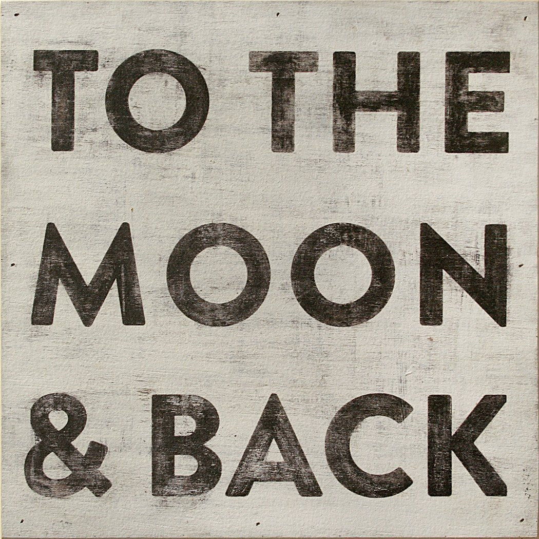 ART PRINT - To the Moon and Back-Art Print-1 x 1 Ft-Gallery Wrap-Jack and Jill Boutique