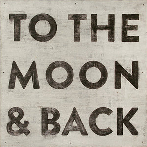 ART PRINT - To the Moon and Back-Art Print-2 x 2 Ft-Gallery Wrap-Jack and Jill Boutique