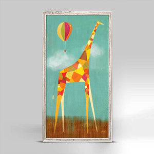 Too Tall Giraffe Mini Framed Canvas-Mini Framed Canvas-Jack and Jill Boutique
