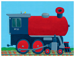 Train Engine Wall Art-Wall Art-Jack and Jill Boutique