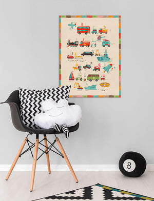 Transportation A to Z Wall Art-Wall Art-Jack and Jill Boutique