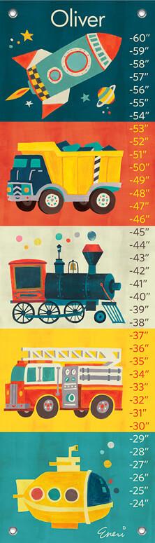 Transportation Vehicles Growth Charts-Growth Charts-Jack and Jill Boutique