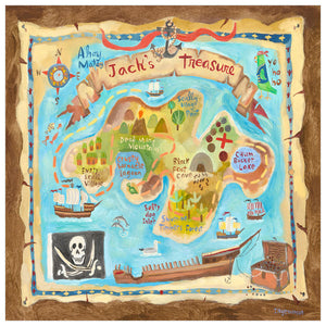 Treasure Map Wall Art-Wall Art-Jack and Jill Boutique