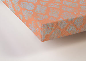 Trendy Trunk on Patterned Coral Wall Art-Wall Art-Jack and Jill Boutique