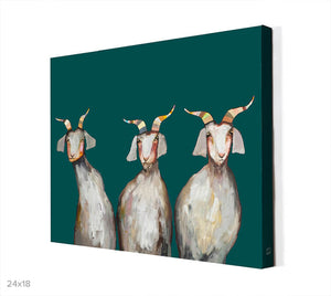 Trio of Goats Wall Art-Wall Art-Jack and Jill Boutique