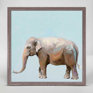 Trustworthy Elephant Mini Framed Canvas-Mini Framed Canvas-Jack and Jill Boutique