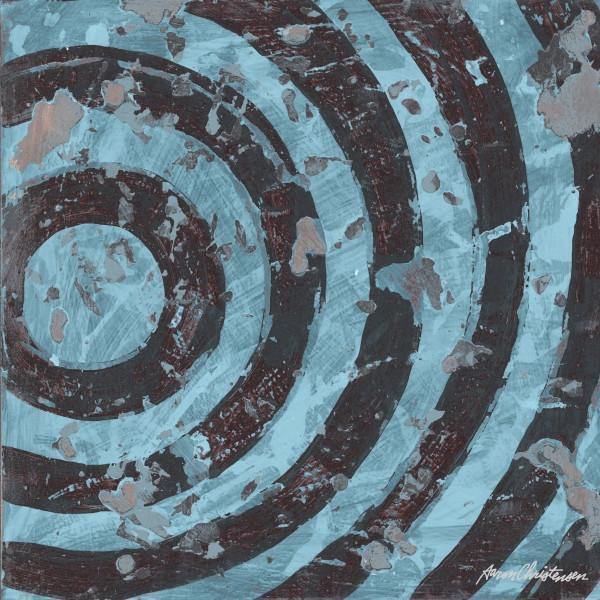 Turquoise Radio Waves Bullseye | Music Art Collection | Canvas Art Prints-Canvas Wall Art-Jack and Jill Boutique