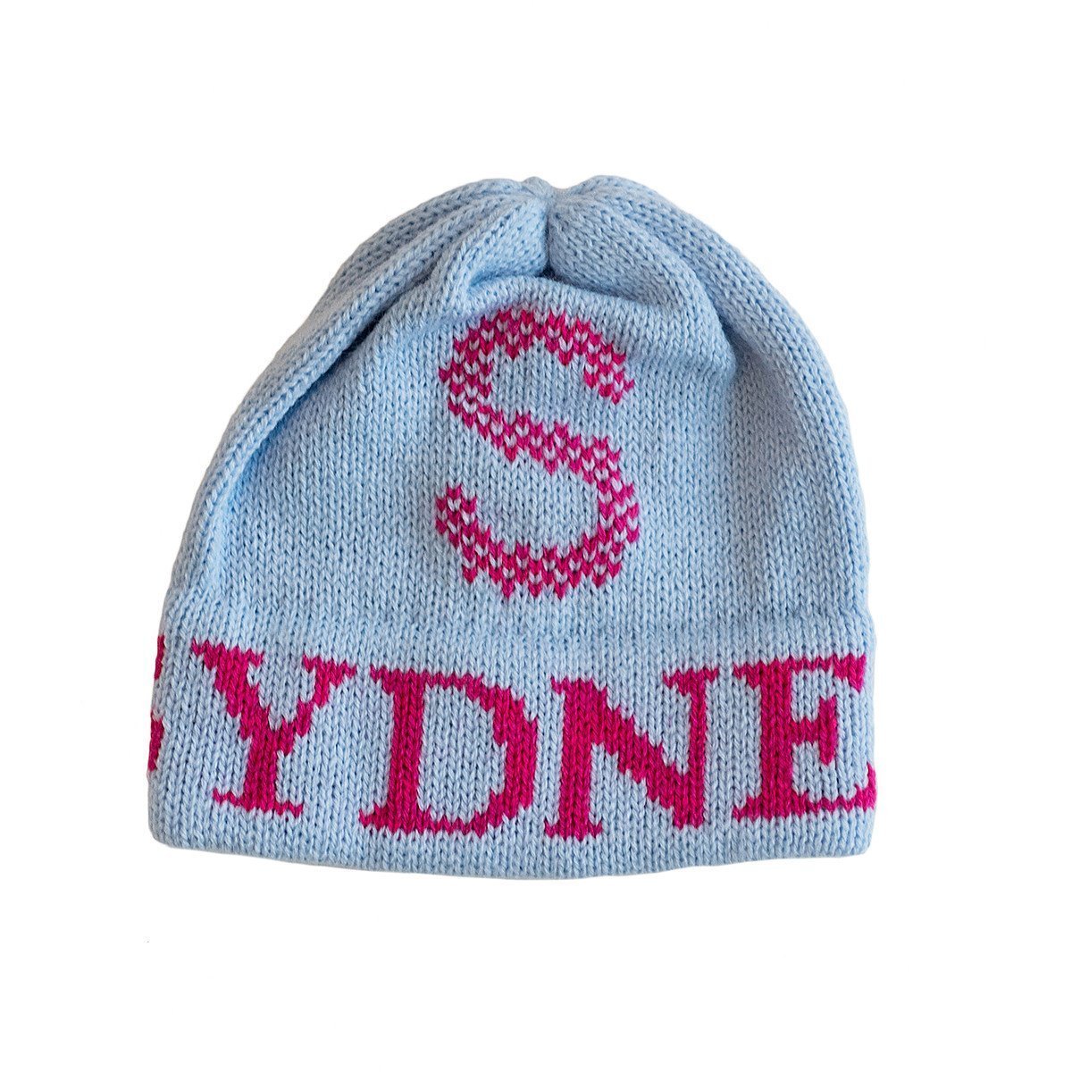 Tweed Initial Personalized Knit Hat-Hats-Jack and Jill Boutique