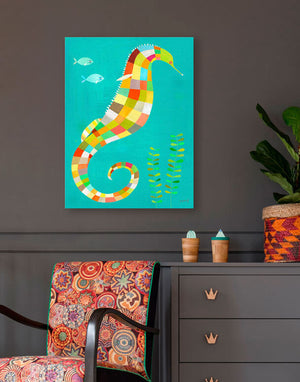 Under the Seahorse Wall Art-Wall Art-Jack and Jill Boutique