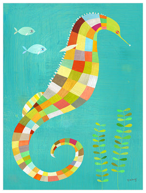 Under the Seahorse Wall Art-Wall Art-Jack and Jill Boutique