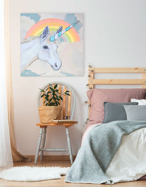 Unicorn With Rainbow Wall Art-Wall Art-Jack and Jill Boutique