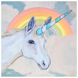 Unicorn With Rainbow Wall Art-Wall Art-Jack and Jill Boutique