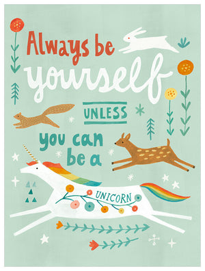 Unless You Can Be A Unicorn Wall Art-Wall Art-Jack and Jill Boutique