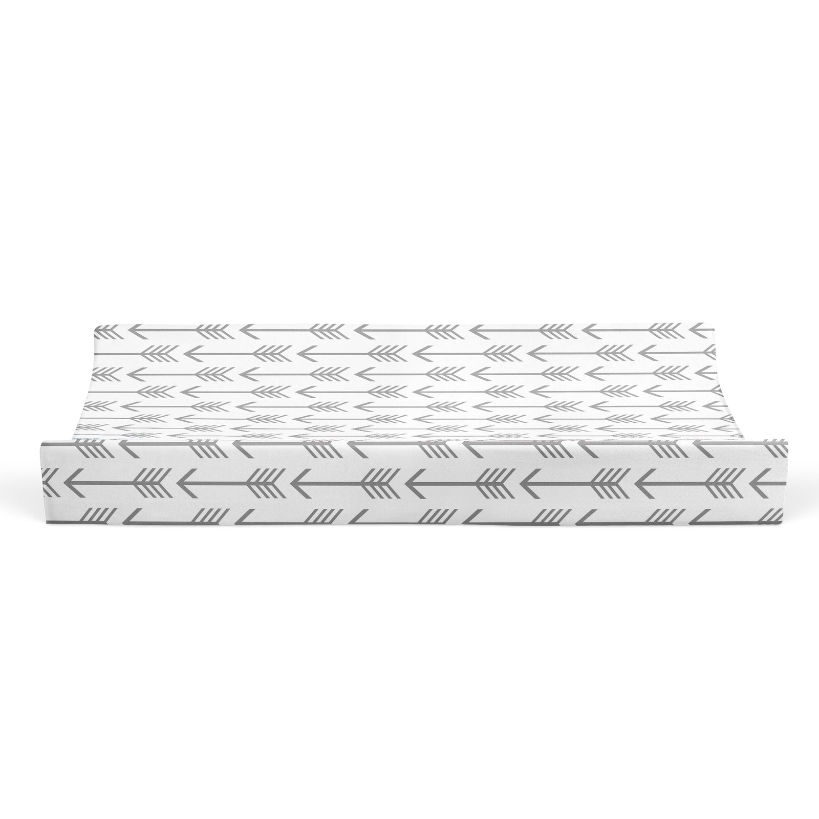 Grey Arrows Changing Pad Cover-Changing Pad Cover-Jack and Jill Boutique