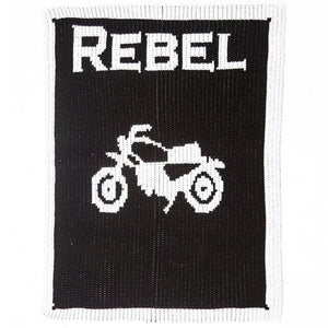 Vintage Motorcycle Acrylic Personalized Stroller Blanket or Baby Blanket-Baby Blanket-Jack and Jill Boutique