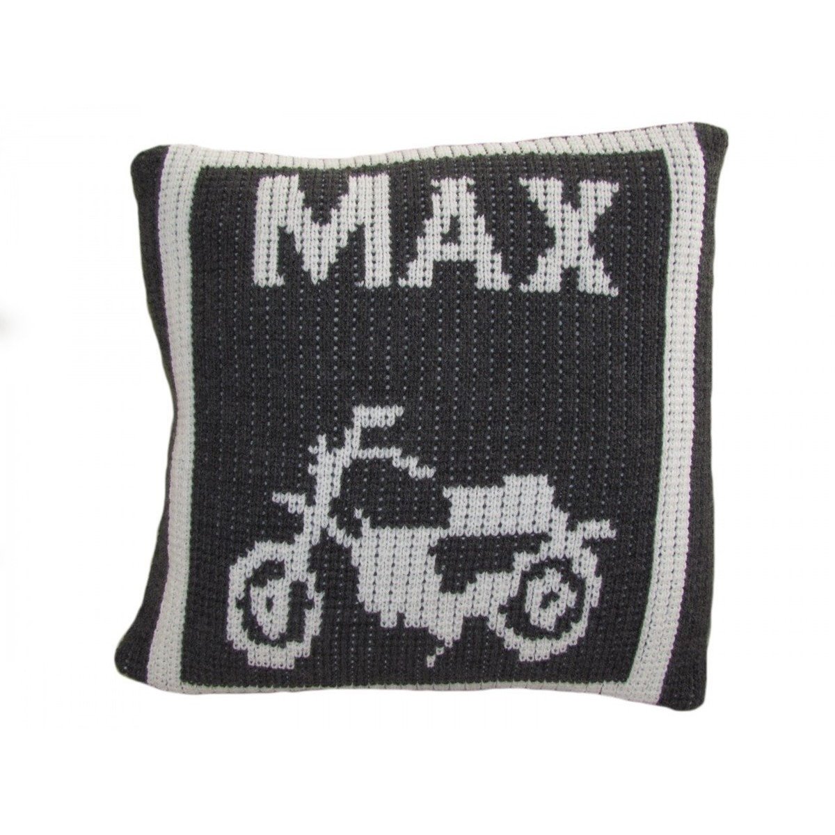 Vintage Motorcycle & Name Personalized Pillow-Pillow-Jack and Jill Boutique