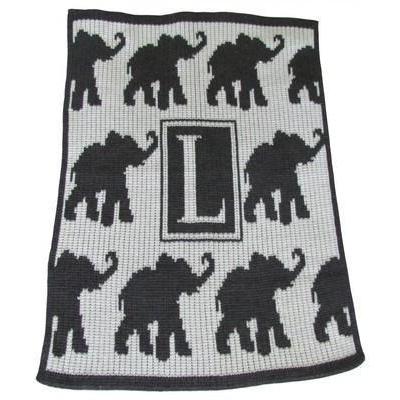 Walking Elephants Stroller Blanket or Baby Blanket-Baby Blanket-Jack and Jill Boutique