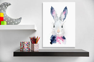 Watercolor Bunny Wall Art-Wall Art-Jack and Jill Boutique