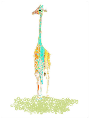 Watercolor Safari - Giraffe Wall Art-Wall Art-Jack and Jill Boutique