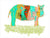 Watercolor Safari - Hippo Wall Art-Wall Art-Jack and Jill Boutique