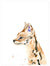 Watercolor Serval Cat Wall Art-Wall Art-Jack and Jill Boutique