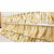 Waterfall Ruffle 3 Tier Skirt | Gold Satin-Crib Skirt-Jack and Jill Boutique