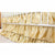 Waterfall Ruffle 3 Tier Skirt | Gold Satin-Crib Skirt-Default-Jack and Jill Boutique
