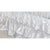 Waterfall Ruffle 3 Tier Skirt | White Cloud Satin-Crib Skirt-Jack and Jill Boutique