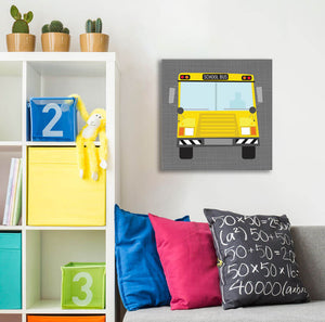 Ways To Wheel - School Bus Wall Art-Wall Art-Jack and Jill Boutique