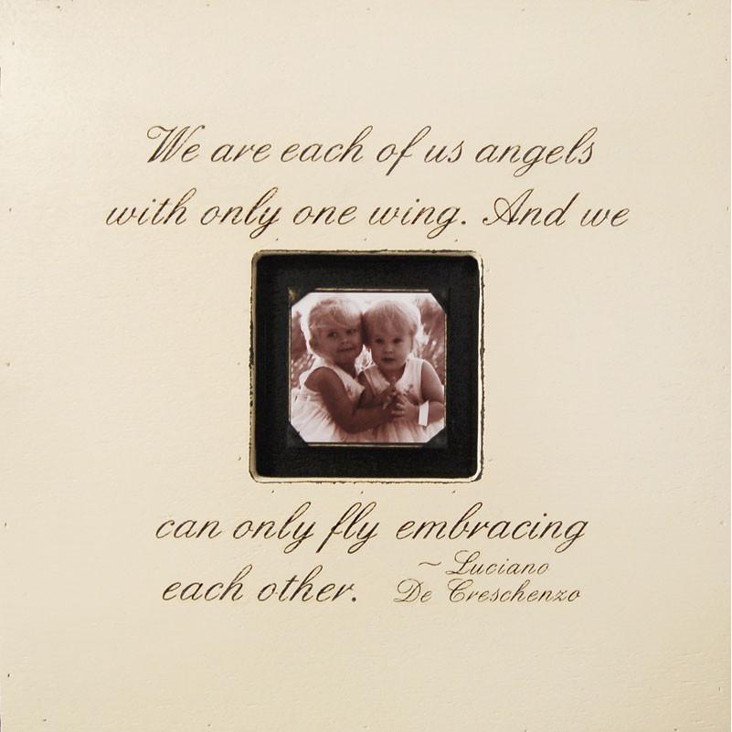 Handmade Wood Photobox with quote "We Are Each of Us"-Photoboxes-Jack and Jill Boutique