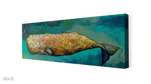 Whale in Seafoam Wall Art-Wall Art-Jack and Jill Boutique