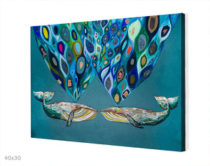 Whales Power Spray Wall Art-Wall Art-Jack and Jill Boutique
