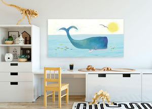 Whale's Sunshine Day Wall Art-Wall Art-Jack and Jill Boutique