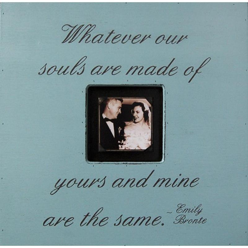 Handmade Wood Photobox with quote "Whatever Our Souls are Made Of"-Photoboxes-Jack and Jill Boutique