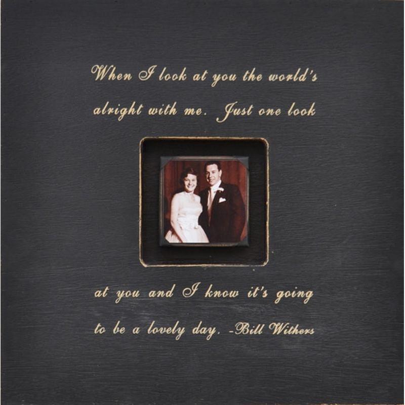 Handmade Wood Photobox with quote "When I Look at You"-Photoboxes-Jack and Jill Boutique