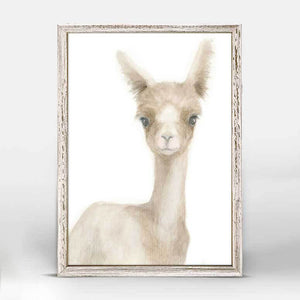 Whimsical Watercolor - Baby Donkey Mini Framed Canvas-Mini Framed Canvas-Jack and Jill Boutique