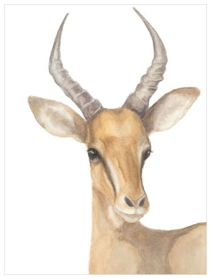 Whimsical Watercolor - Gazelle Wall Art-Wall Art-Jack and Jill Boutique