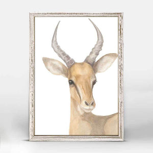 Whimsical Watercolor - Gazelle Mini Framed Canvas-Mini Framed Canvas-Jack and Jill Boutique