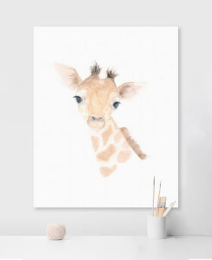 Whimsical Watercolor - Giraffe Wall Art-Wall Art-Jack and Jill Boutique