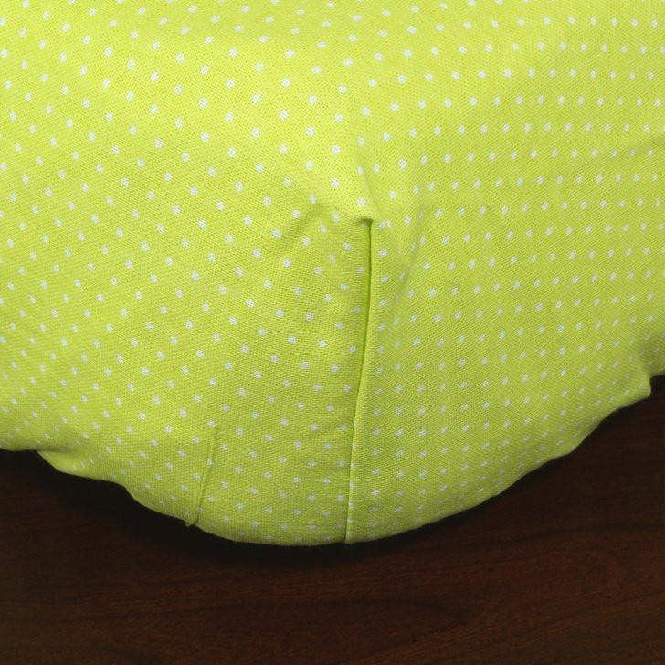White Dots on Light GreenCrib Sheet - 100% Cotton-Crib Sheets-Jack and Jill Boutique