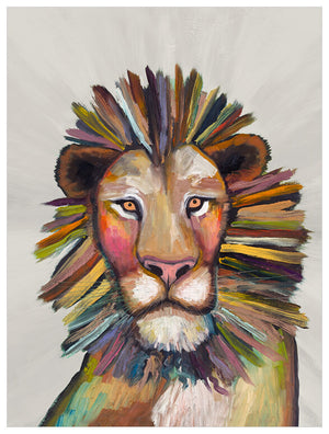Wild Lion On Cream Wall Art-Wall Art-Jack and Jill Boutique