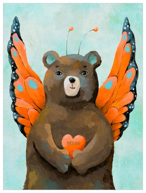 Winged Bear Wall Art-Wall Art-Jack and Jill Boutique