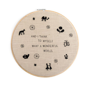 Embroidery Hoops - Wonderful World - 18"-Embroidery Hoops-Jack and Jill Boutique