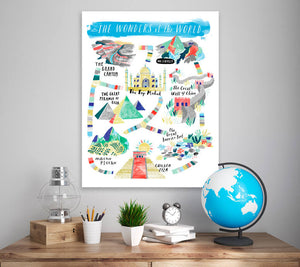 Wonders Of The World Wall Art-Wall Art-Jack and Jill Boutique