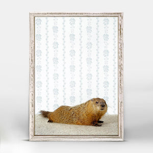 Woodchuck Mini Framed Canvas-Mini Framed Canvas-Jack and Jill Boutique